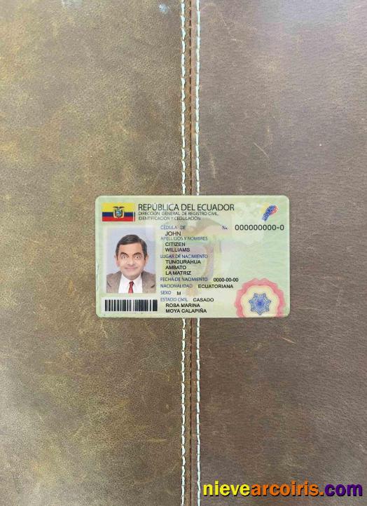 Ecuador ID photolook